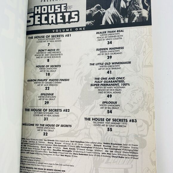 1st Print DC Showcase Presents THE HOUSE OF SECRETS Vol 1 Graphic Novel TPB - Picture 4 of 8